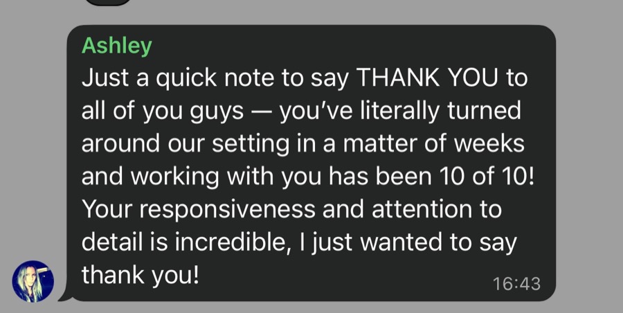Client message screenshot 2